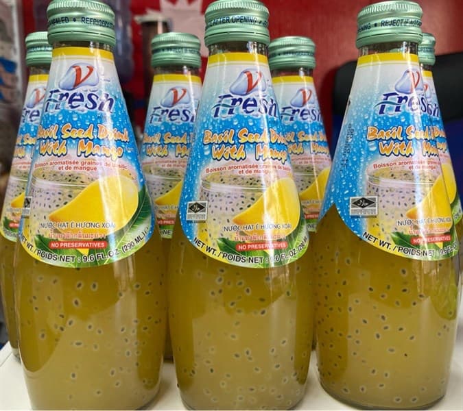 Nước xoài chai thuỷ tinh fresh